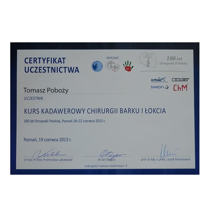 Artroskopia stawu kolanowego