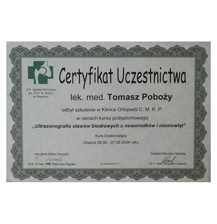 USG stawów biodrowych u noworodków