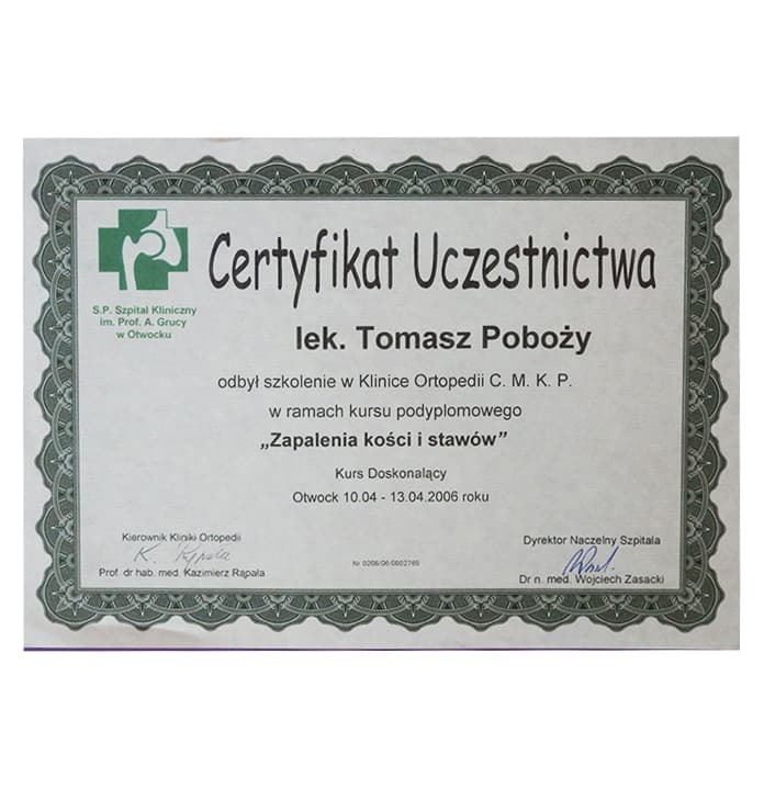 Zapalenia kości i stawów