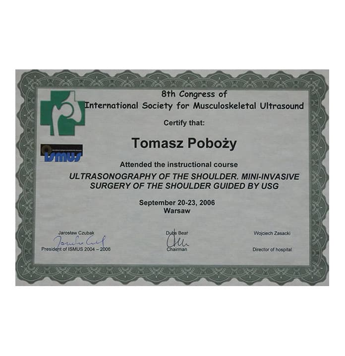 USG of the Shoulder — Mini-Invasive Surgery